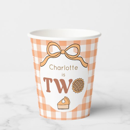 Pumpkin Pie 2nd Birthday 紙コップ (正面)