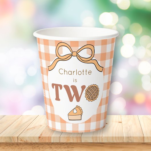 Pumpkin Pie 2nd Birthday 紙コップ