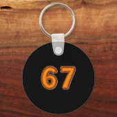 Pumpkin Pie 6 7 Thanksgiving Dinner Meme  キーホルダー (正面)