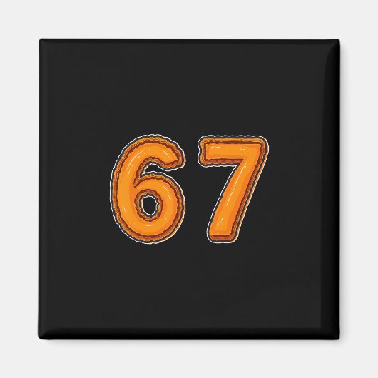 Pumpkin Pie 6 7 Thanksgiving Dinner Meme  マグネット (正面)