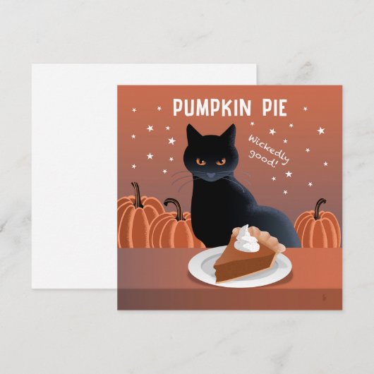Pumpkin Pie card (正面/裏面)