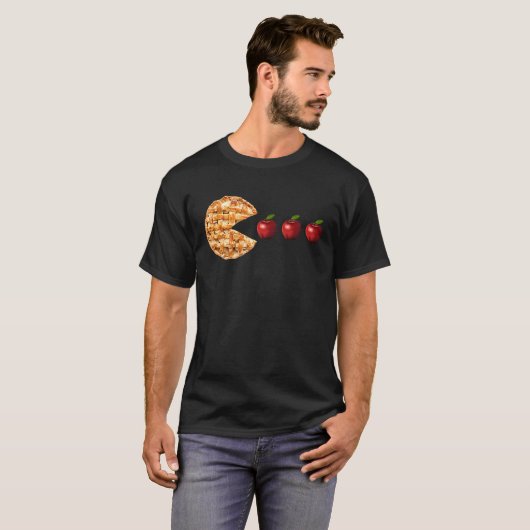 Pumpkin Pie Eating apple  Thanksgiving Turkey Day  Tシャツ (正面フル)
