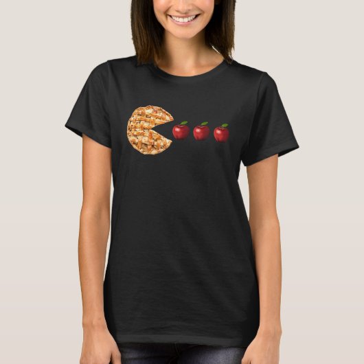 Pumpkin Pie Eating apple  Thanksgiving Turkey Day  Tシャツ (正面)