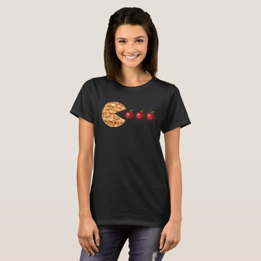 Pumpkin Pie Eating apple  Thanksgiving Turkey Day  Tシャツ (正面フル)
