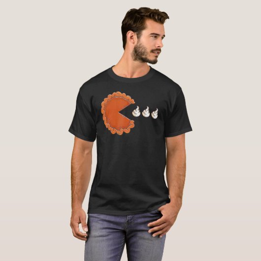 Pumpkin Pie Eating Whipped Cream Thanksgiving Day  Tシャツ (正面フル)