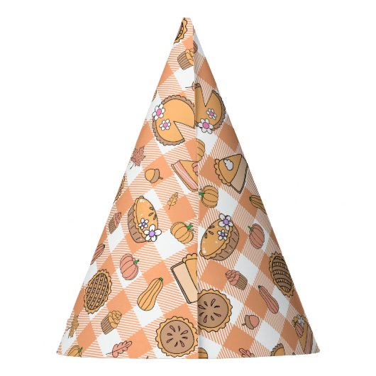 Pumpkin Pie Gingham パーティーハット (裏面)