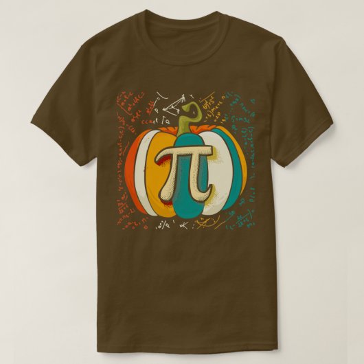 Pumpkin Pie Math Funny Halloween Thanksgiving Pi D Tシャツ (デザイン正面)
