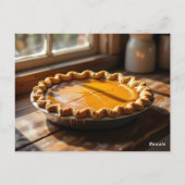Pumpkin Pie Recipe Card ポストカード (裏面)