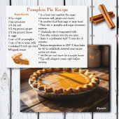 Pumpkin Pie Recipe Card ポストカード