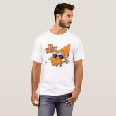 Pumpkin Pie Security Guard Funny Thanksgiving Over Tシャツ (正面フル)