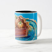 Pumpkin Pie Slice ツートーンマグカップ (正面右)