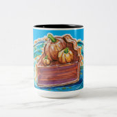 Pumpkin Pie Slice ツートーンマグカップ (中央)