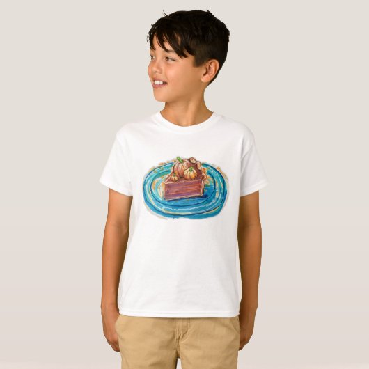 Pumpkin Pie Slice Tシャツ (正面フル)