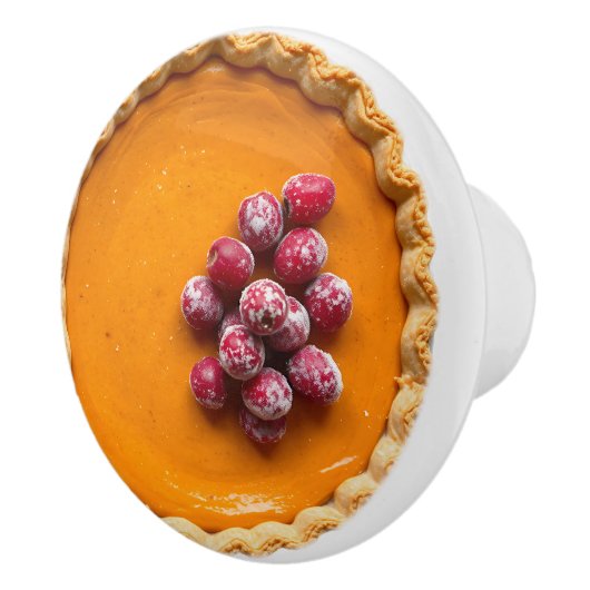 Pumpkin Pie with Sugared Cranberries セラミックノブ (右)