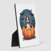 Pumpkin Pitbull Smile フォトプラーク (側面)