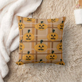 Pumpkin Plaid クッション (ブランケット)