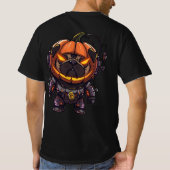 Pumpkin Pug Mecha – Halloween Graffiti Tシャツ (裏面)