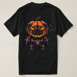 Pumpkin Pug Mecha – Halloween Graffiti Tシャツ