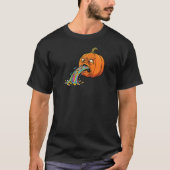 Pumpkin Puking Candy Corn Rainbow Spooky Apparel H Tシャツ (正面)