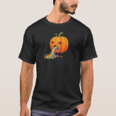 Pumpkin Puking Candy Corn Rainbow Spooky Apparel H Tシャツ (正面)