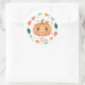 Pumpkin Queen 👑 | Cute Halloween ラウンドシール (バッグ)