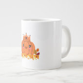 Pumpkin Queen | Fall Aesthetic Halloween Shirt ジャンボコーヒーマグカップ (正面右)