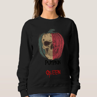 Pumpkin Queen Halloween Sweatshirt • Spooky Vibes スウェットシャツ