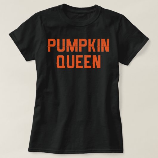 Pumpkin Queen Shirt Halloween Costume Shirt Tシャツ (デザイン正面)