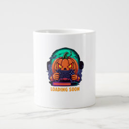 Pumpkin Quest Gamer Loading Design ジャンボコーヒーマグカップ