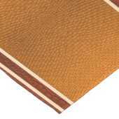 Pumpkin & Rust Exotic Faux Snake Leather Line Art ショートテーブルランナー (コーナー)