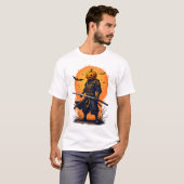 Pumpkin Samurai � Halloween Warrior T-Shirt Tシャツ (正面フル)