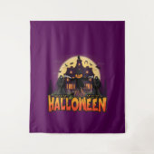 Pumpkin Scary House, Halloween タペストリー (正面)