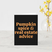 Pumpkin Sce And Real Estate Advice  カード (黄色い花)