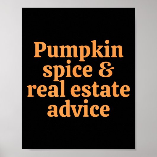 Pumpkin Sce And Real Estate Advice  ポスター (正面)