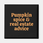 Pumpkin Sce And Real Estate Advice  マグネット (正面)