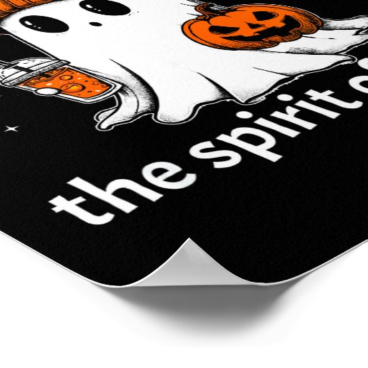 Pumpkin Sce And The Srit Of Christ Funny Ghost Hal ポスター (角)