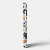 Pumpkin seamless pattern carrot black and white Case-Mate iPhoneケース (裏面 / 左)