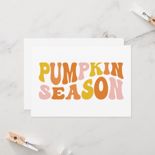 Pumpkin Season カード (正面/裏面インサイチュ)