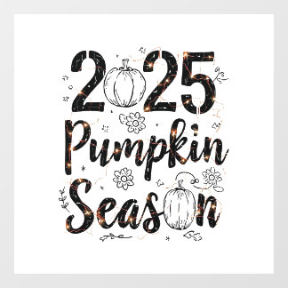 Pumpkin Season 2025 – Cute Autumn Decor ウィンドウサイン