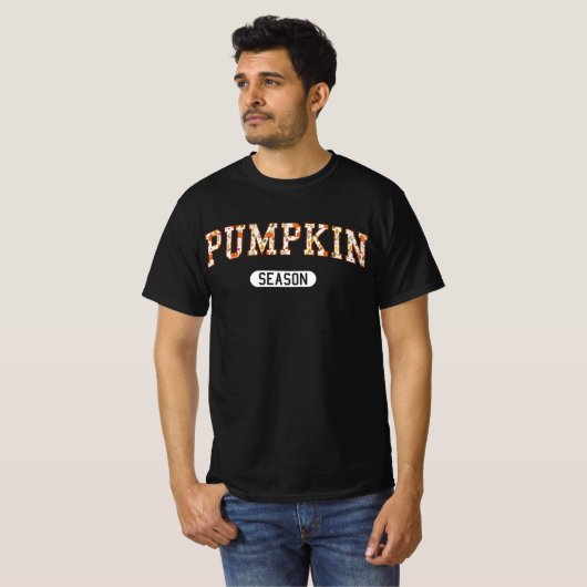 Pumpkin Season - Autumn Graphic Tee Tシャツ (正面フル)