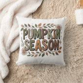 Pumpkin Season – Earthy Leaves Coussin クッション (ブランケット)