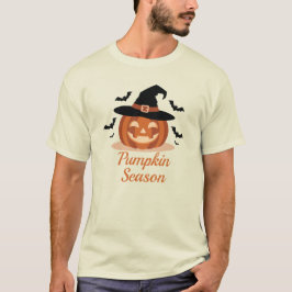 Pumpkin Season Witch Hat Tシャツ
