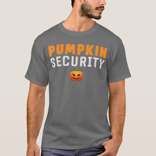 Pumpkin Security Kids Halloween Idea For Trick Or Tシャツ (正面)