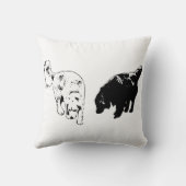 Pumpkin-Shadow Calm — Retriever Duo クッション (裏面)