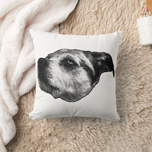 Pumpkin-Shadow Dot Hush — Terrier クッション (ブランケット)