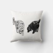 Pumpkin-Shadow Dots — Retriever Duo クッション (裏面)