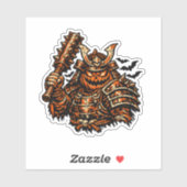 Pumpkin Shogun — Halloween Samurai Warrior Vintage シール (シート)