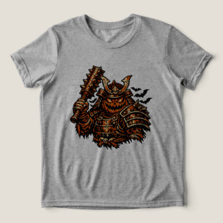 Pumpkin Shogun — Halloween Samurai Warrior Vintage トライブレンドＴシャツ