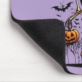 Pumpkin Skeleton Halloween Art マウスパッド (コーナー)