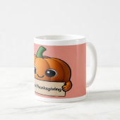 Pumpkin Smiles & Gratitude Sips- Thanksgiving Mug コーヒーマグカップ (正面右)
